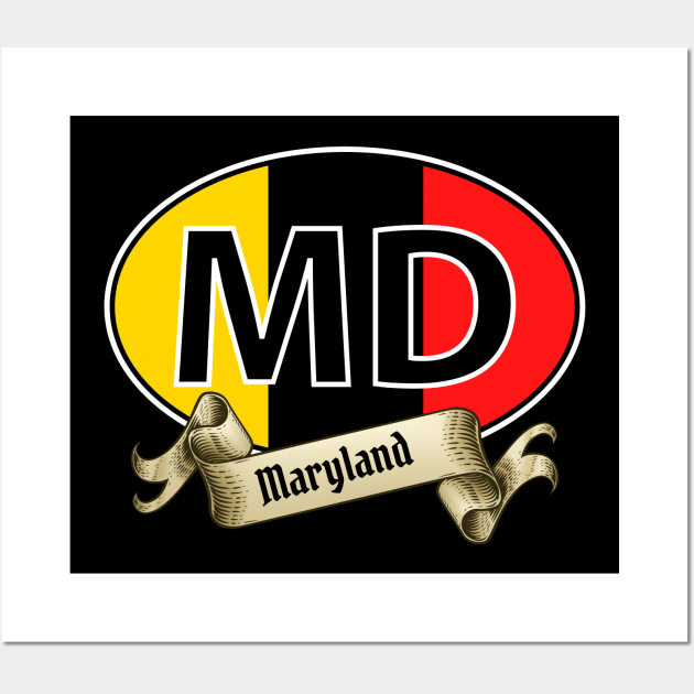 MARYLAND BANNER DESIGN Wall Art by The C.O.B. Store